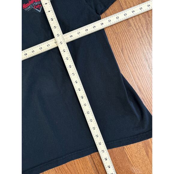 2002 Harley-Davidson New York Cafe Men's Black Short Sleeve Vintage T-Shirt L - Picture 8 of 8